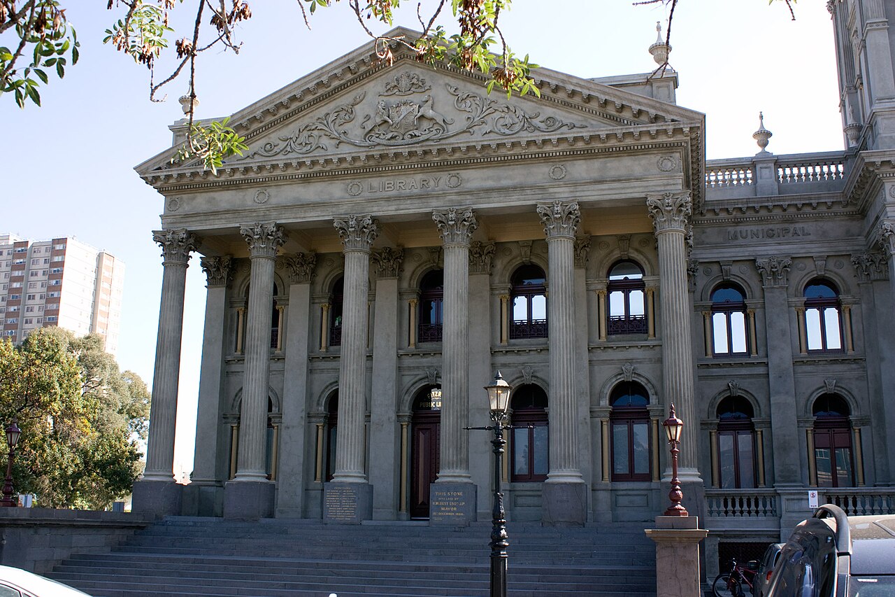 Fitzroy Town Hall library entrance