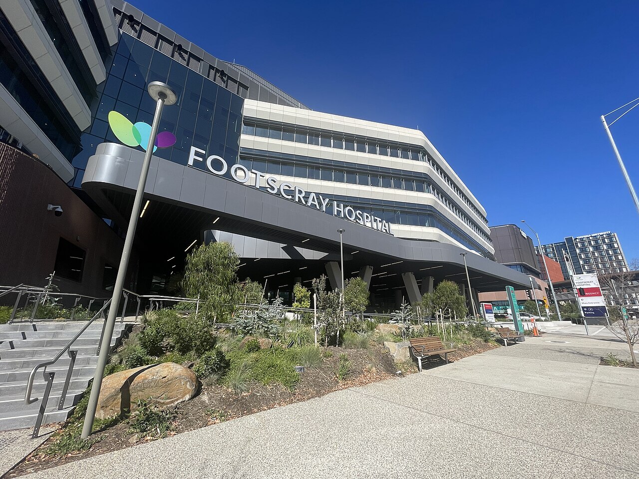 Footscray Hospital on Ballarat Road
