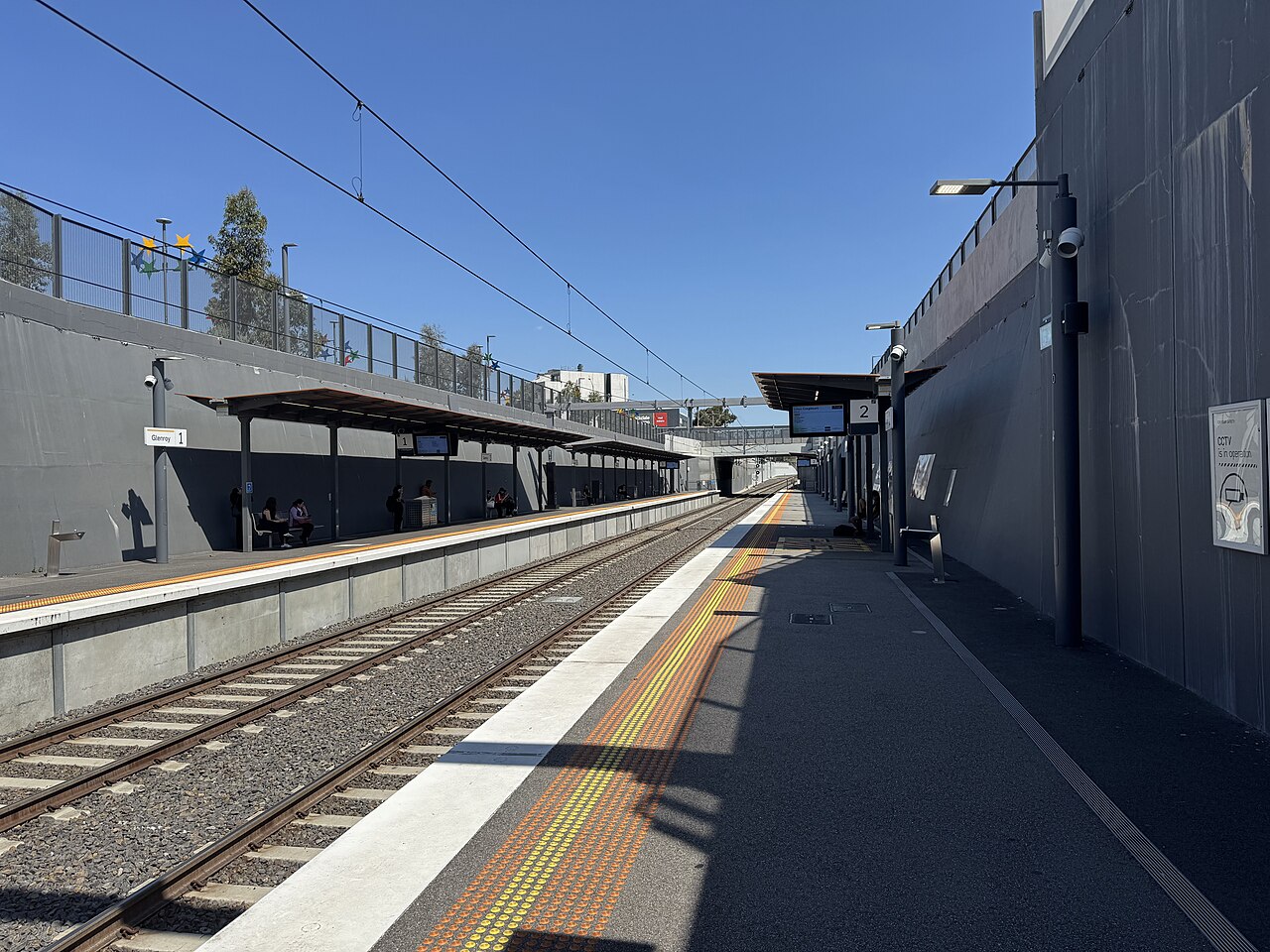 Platform 2 at Glenroy railway station