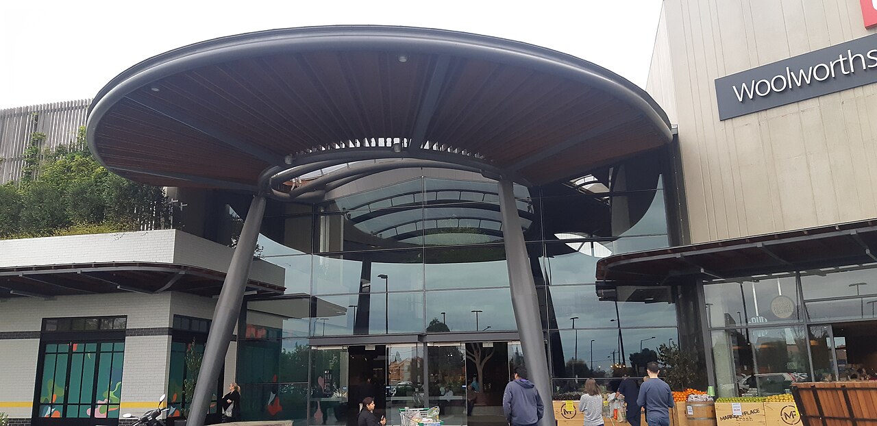 Entrance canopy of Highpoint Shopping Centre