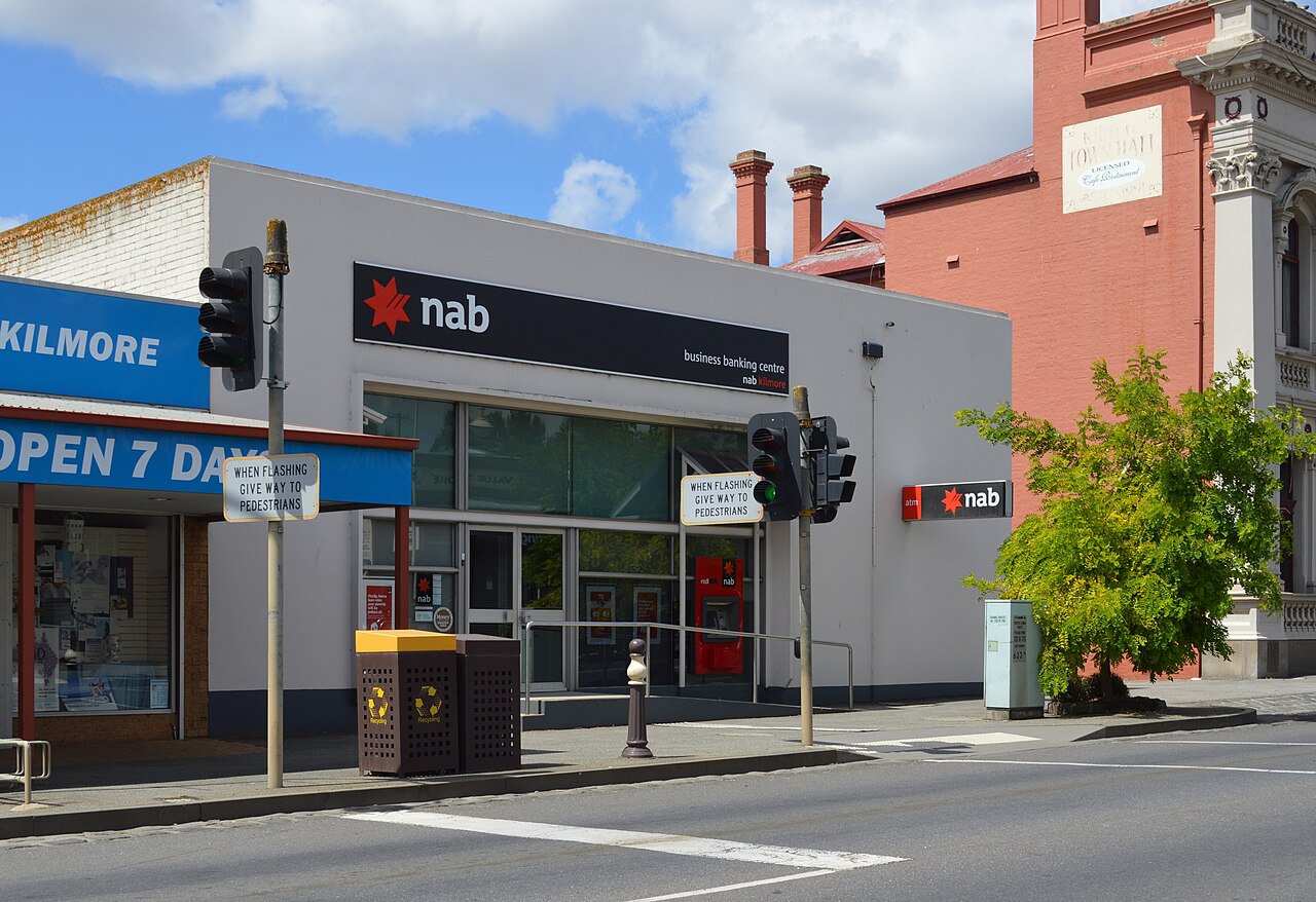 Kilmore NAB Bank on the main street