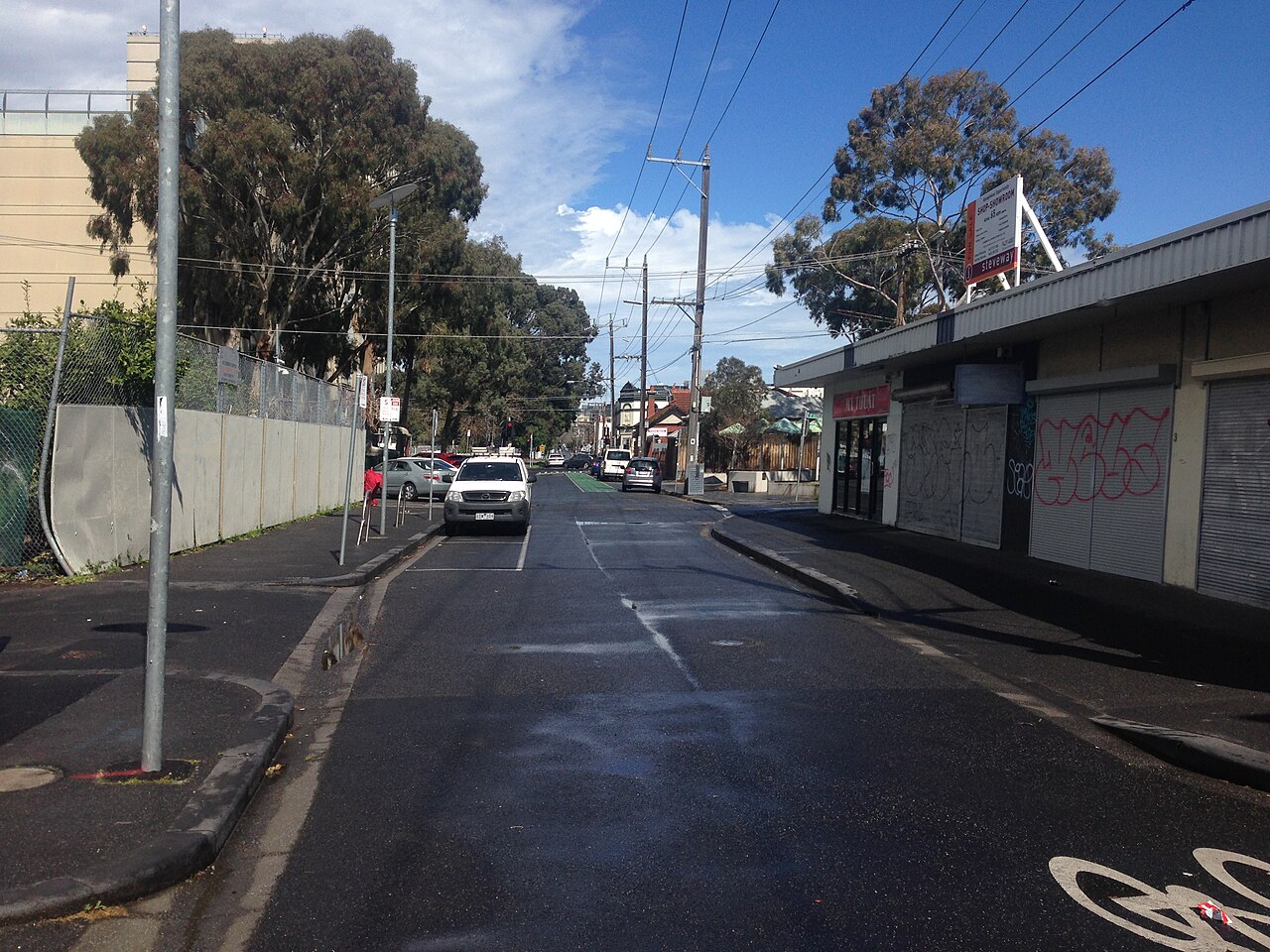 Lennox Street looking north