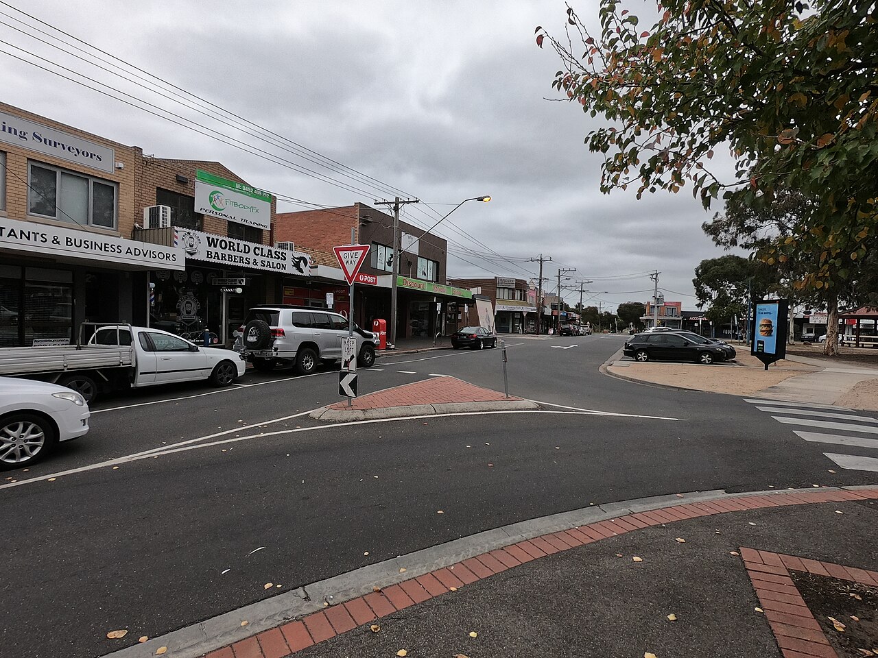 Local shops at Centreway, east side