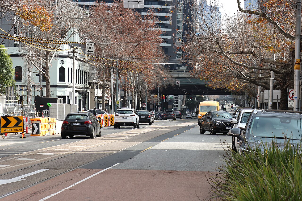 Looking north along Clarendon Street