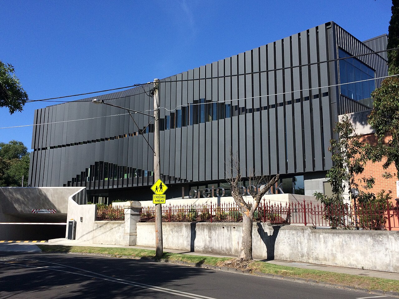 Modern building at Loreto girls school