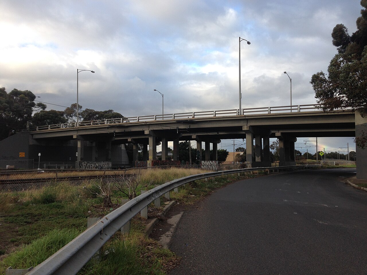 Millers Road bridge over the railway