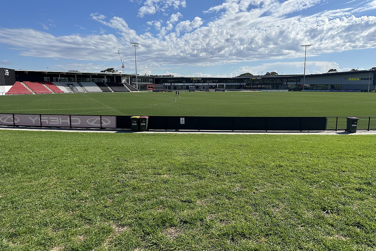 Moorabbin Oval with its grandstand