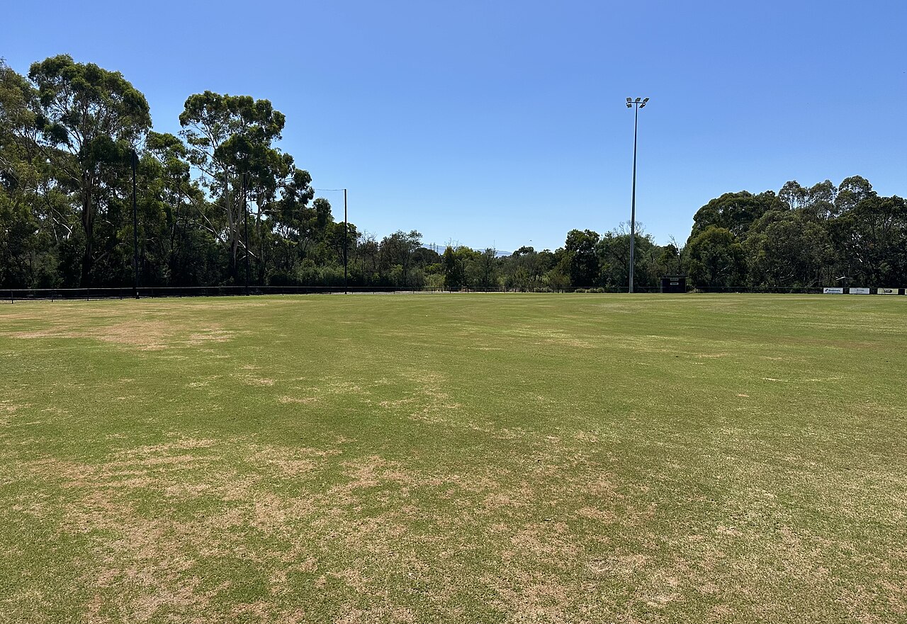 Open grassed oval at Mulgrave Reserve