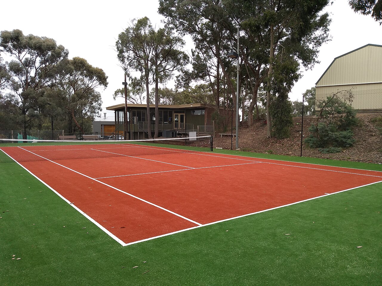 New synthetic court at Research Tennis Club