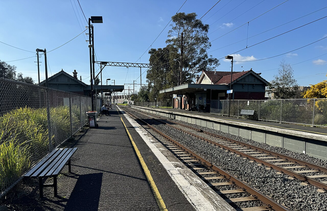 Northbound Platform 2 at Northcote station