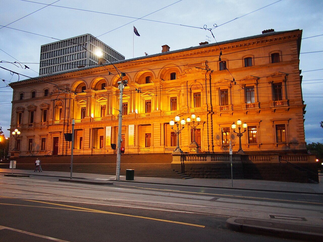 Old Treasury Building at dusk
