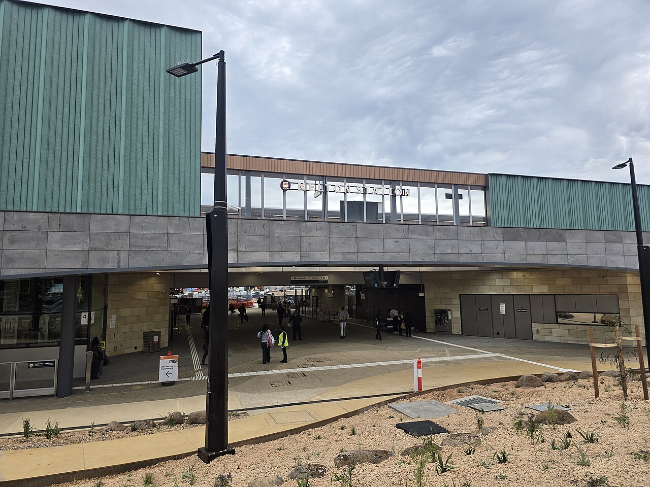 Opening day of the new Melton railway station