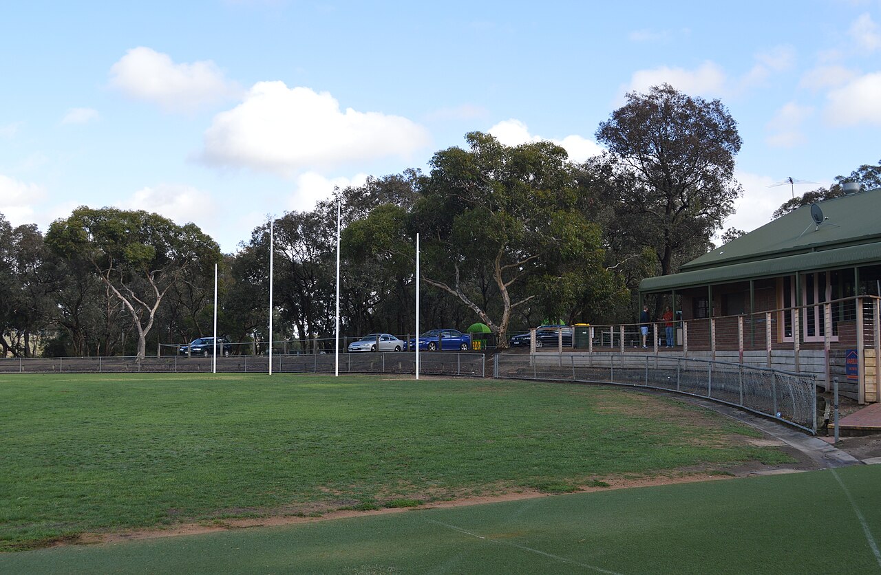 Football ground and pavilion at Plenty War Memorial Park