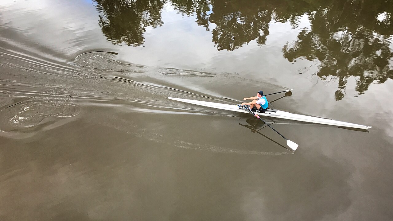 A rower on the river