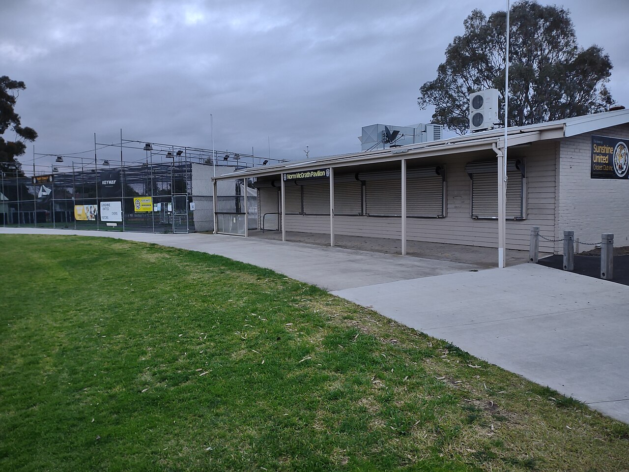 Sunshine United Cricket Club clubrooms and oval
