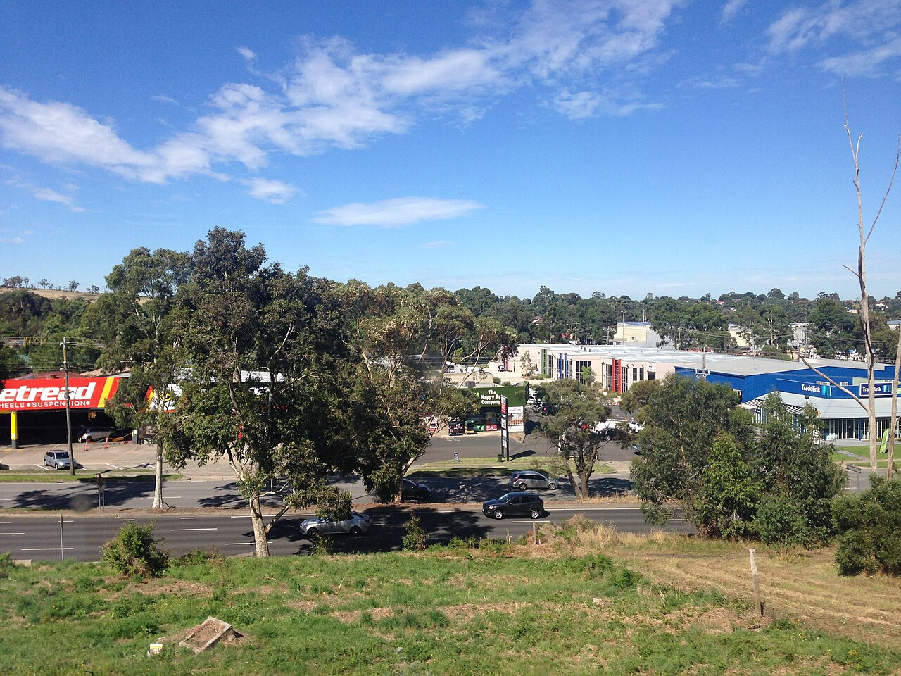 View of Ferntree Gully from the train