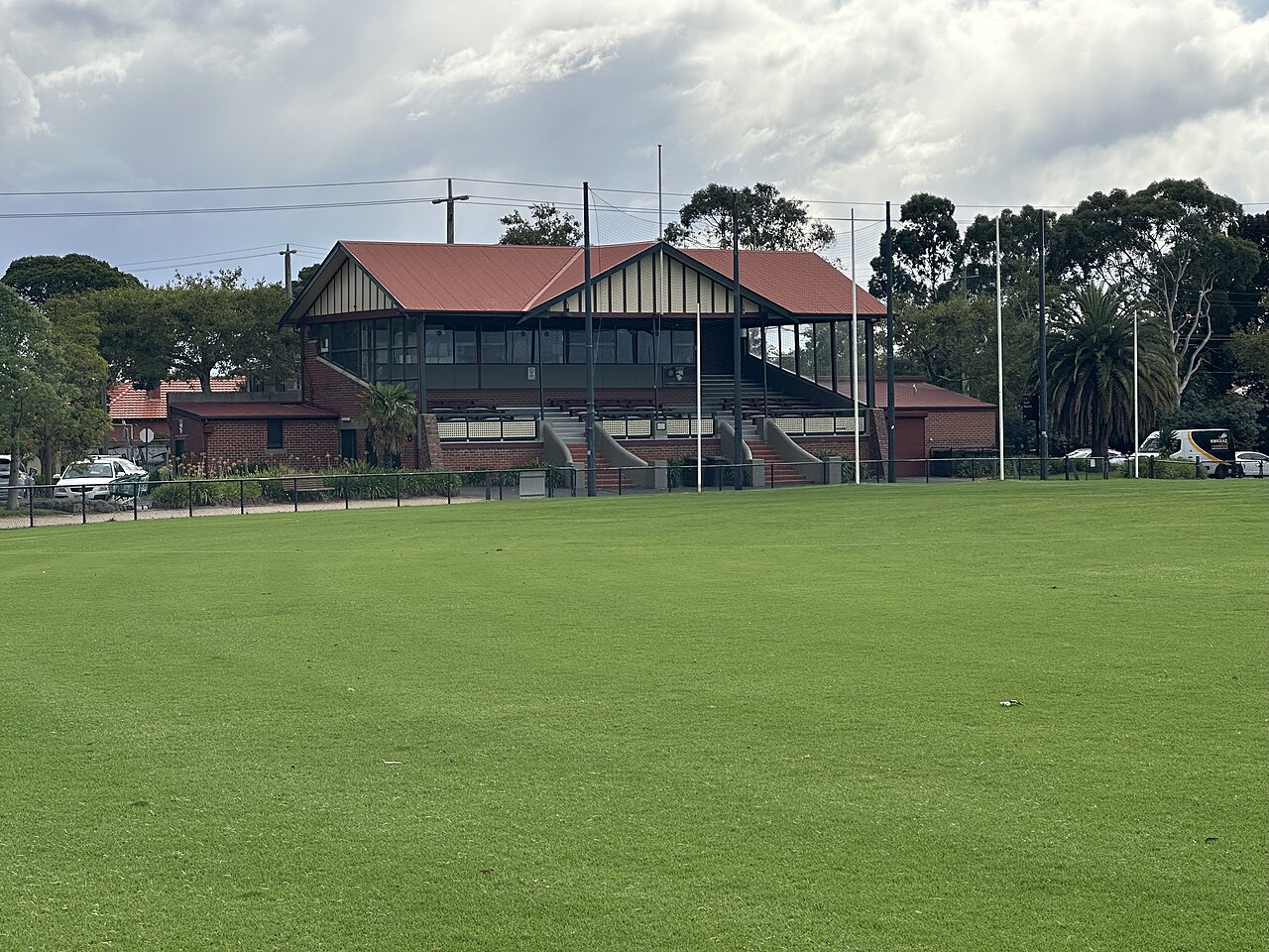 Oval and pavilion at Warrawee Park
