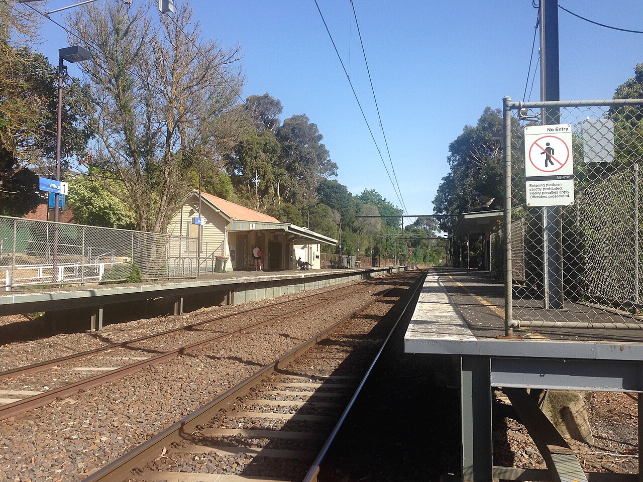 Platform at Willison Station, Camberwell