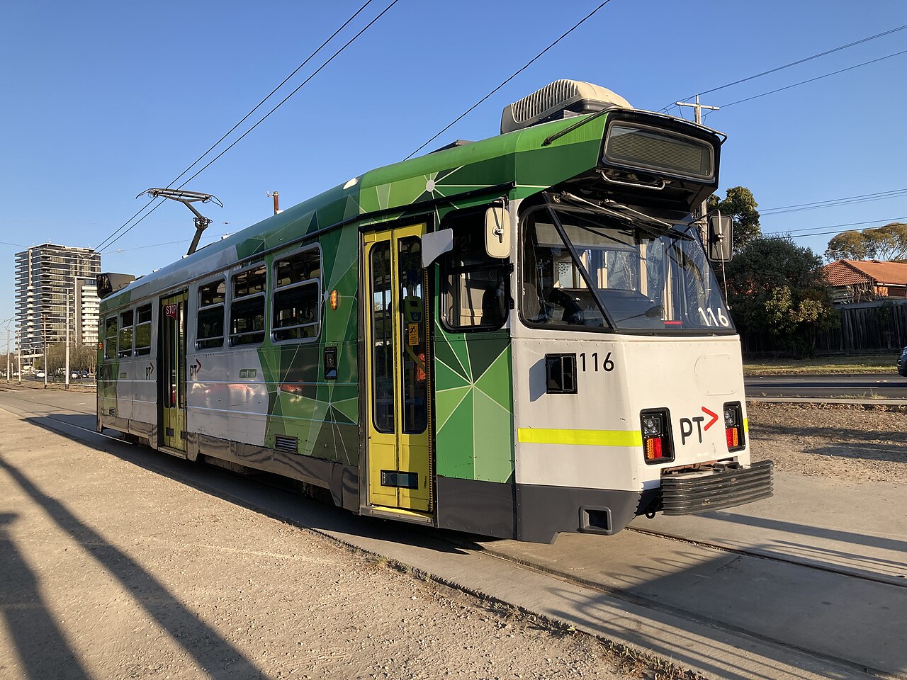 Z-class tram on Route 57