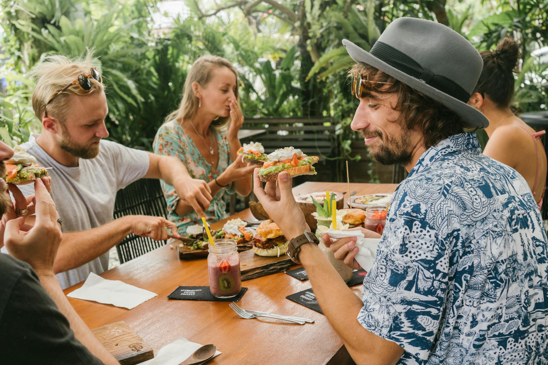 Interior of a St Kilda cafe with coffee and pastries