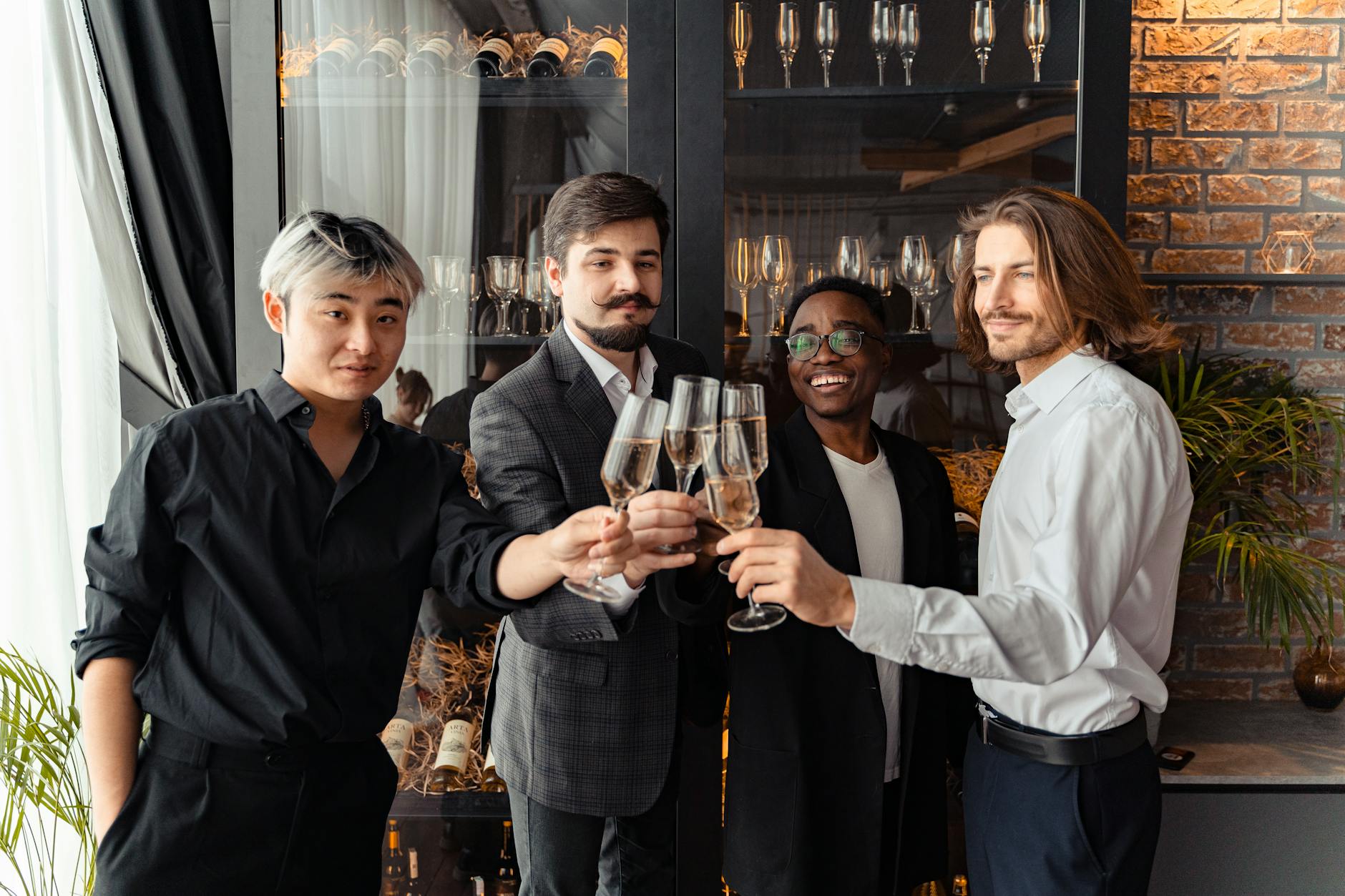 Young professional at an outdoor cafe table on Toorak Road